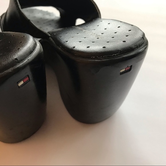 vintage chunky black tommy sandals - Picture 3 of 8